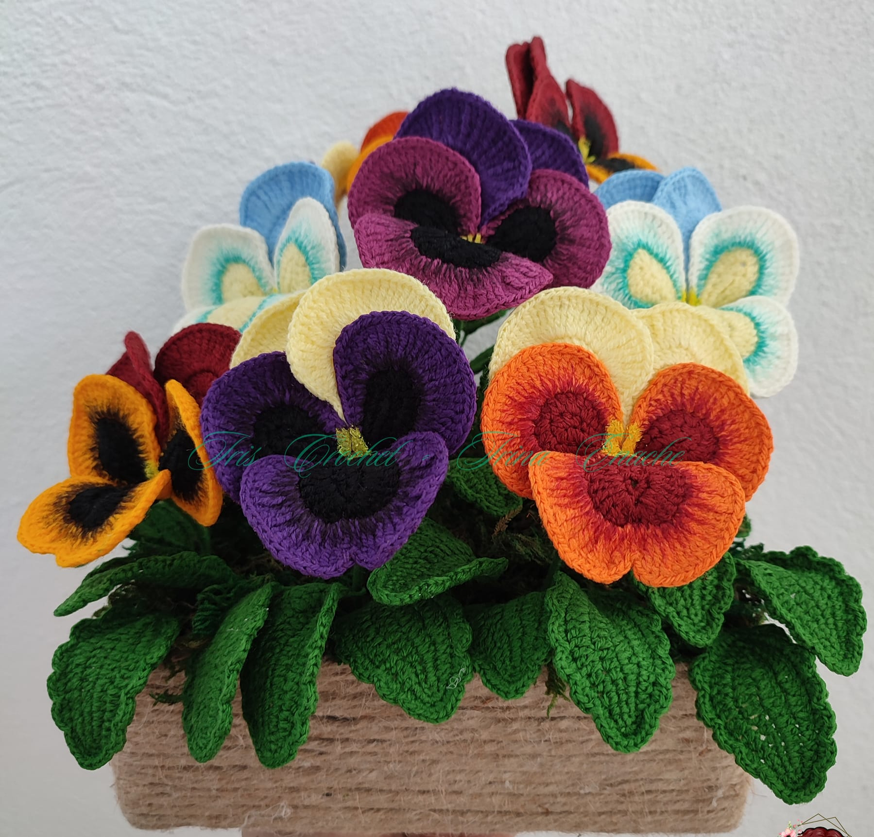 How to Crochet Pansies